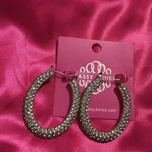 Sassy Jones Silver Kerri Hoops.